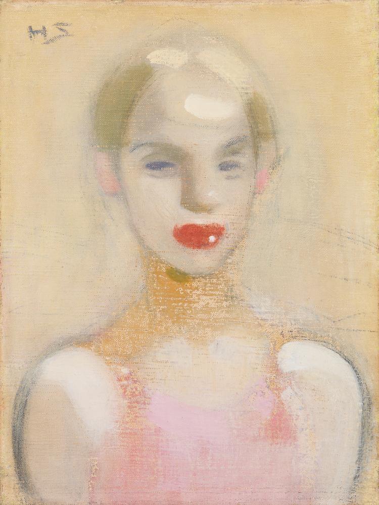 Helene Schjerfbeck er berømt for at bruge de lokale piger og kvinder som modeller, her en 'Cirkuspige' fra 1916. Foto: Finnish National Gallery/Ateneum Art Museum