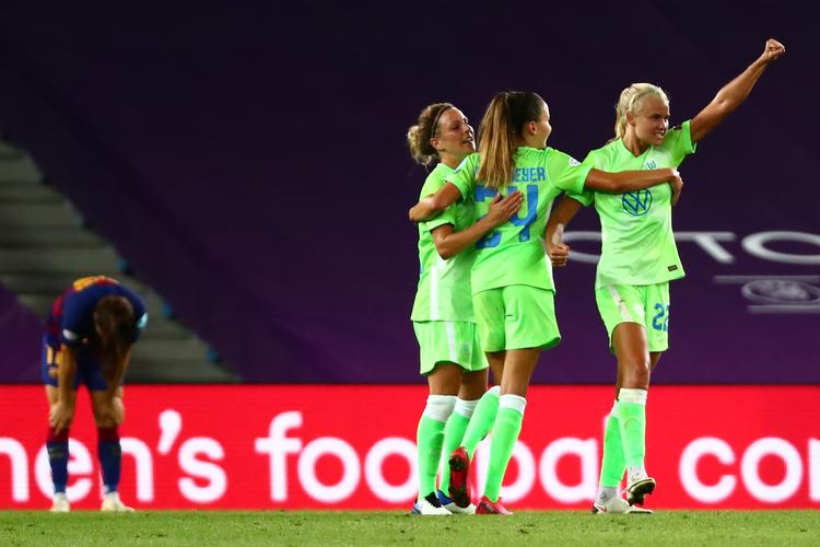 Pernille havde stor succes i sin tid som Wolfsburg-spiller, hvor det blev til fire tyske titler på stribe og to Champions League-finaler. Foto: Sergio Perez/Ritzau Scanpix