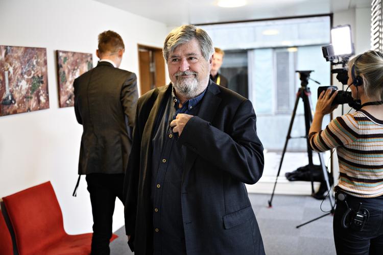 Søren Søndergaard (EL) valgte at forlade forhandlingerne om hjælpepakkerne i Erhvervsministeriet.    Foto: Philip Davali/Ritzau Scanpix