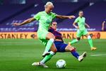 Søndag aften spiller Pernille Harder Champions League-finale for Wolfsburg mod Lyon. Foto: Sergio Perez/Ritzau Scanpix