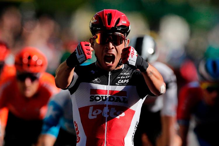 Efter 3 sejre sidste år var Caleb Ewans igen først over stregen i en Tour-etape. Foto: Benoit Tessier/Ritzau Scanpix