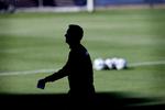 Efter lang ventetid stod Kasper Hjulmand for første gang i spidsen for en landsholdstræning.  Foto: Jens Dresling/POLFOTO