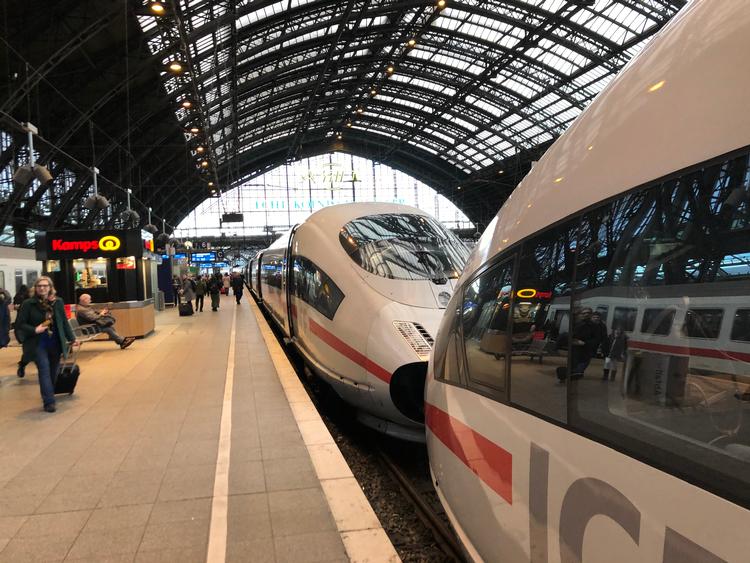 Deutche Bahn har overtaget ruten Frankfurt-Leipzig fra Lufthansa. Billedet her er dog fra Køln. Foto: Sune Højrup Bencke