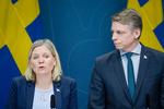 Den svenske finansminister Magdalena Andersson har lige meddelt, at regeringen vil afsætte godt 100 milliarder svenske kroner på finansloven for 2021 til at hjælpe svensk økonomi ud af krisen. Foto: Janerik Henriksson/tt/Ritzau Scanpix