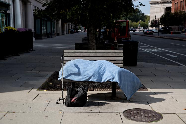 567.000 personer lever i dag på gaden i USA.. Foto: Jacob Ehrbahn/POLFOTO