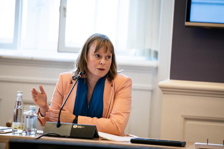 Det er ikke et problem, at Nationalmuseet fjerner ordet eskimo fra sin arktiske samling til fordel for lokale betegnelser af de folk, der bliver omtalt, sagde kulturminister Joy Mogensen (S,.  Foto: Emil Helms/Ritzau Scanpix