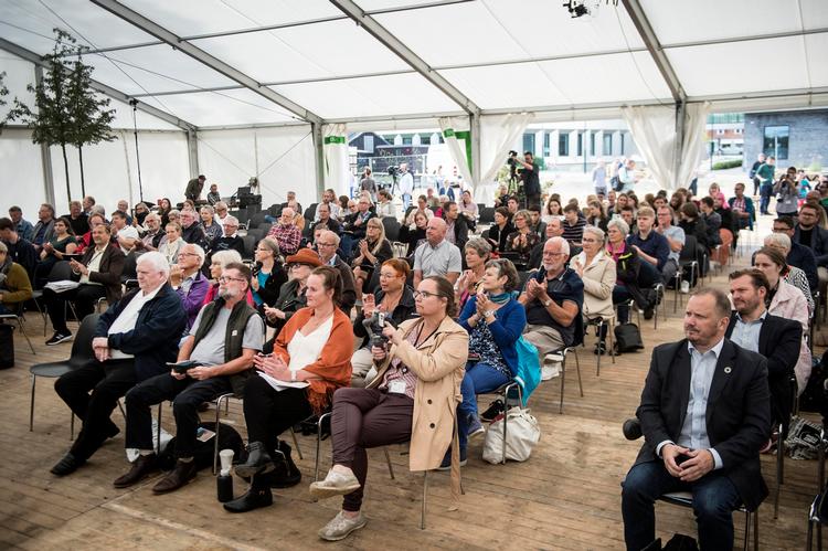På Klimafolkemødet blev det diskuteret, hvordan vi får en grøn genstart efter coronakrisen. Foto: Tim Kildeborg Jensen/Ritzau Scanpix