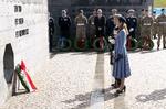 Også kronprinseparret deltager i Flagdag for Danmarks udsendte, der afholdes ved Kastellet i København.   Foto: Keld Navntoft/Ritzau Scanpix