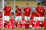 For første gang i fire år måtte et dansk landshold gå fra banen som tabere efter 90 minutters spil. Foto: Jens Dresling/POLFOTO
