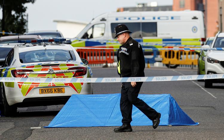 Politiet karakteriserer knivstikkeri i Birmingham for en ’større hændelse’ men kan endnu ikke sige, hvor mange der drejer sig om. Foto: Phil Noble/Ritzau Scanpix