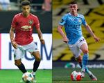 Mason Greenwood og Phil Foden kommer ikke i kamp mod Danmark.  Foto: Hector Retamal, Adrian Dennis/Ritzau Scanpix
