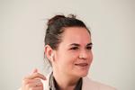 Lukasjenko har ingen legitimitet som præsident  Hviderusland, mener  Svetlana Tikhanovskaja. Foto: Ints Kalnins/Ritzau Scanpix