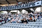 Stadion i Aarhus har plads til 19.000 tilskuere. Mandag var der over 7.500 på plads.  Foto: Henning Bagger/Ritzau Scanpix
