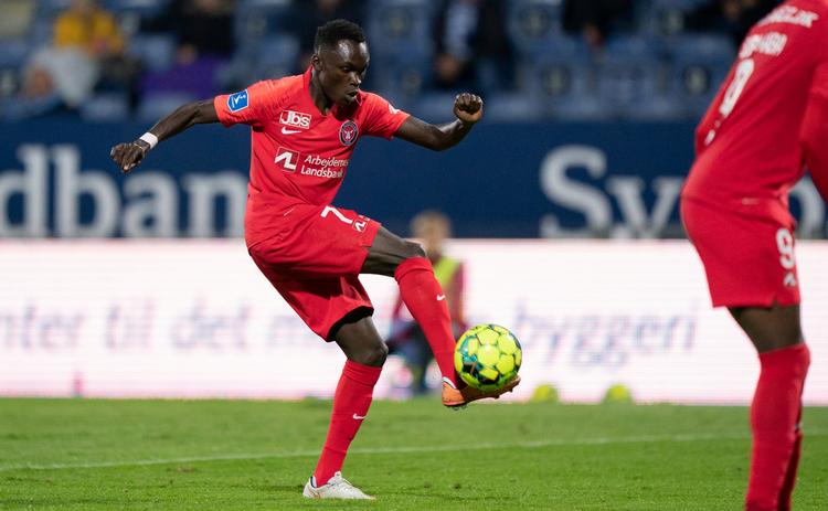 Pione Sisto fik ikke det perfekte comeback for FC Midtjylland, da de danske mestre tabte i Superligaens 1. runde til Sønderjyske.  Foto: Claus Fisker/Ritzau Scanpix