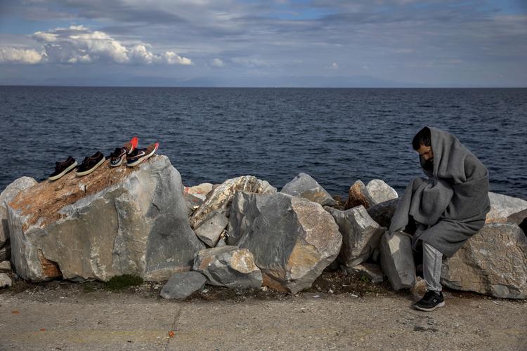Det er ikke mindst situationen i den nedbrændte lejr på Lesbos, som fylder i debatten om flygtninge og migranter i Europa. Foto: Jacob Ehrbahn/POLFOTO