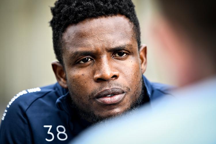 Frank Onyeka skal styrke FCM's midtbane i kampen mod Young Boys fra Schweiz. Foto: Ernst van Norde