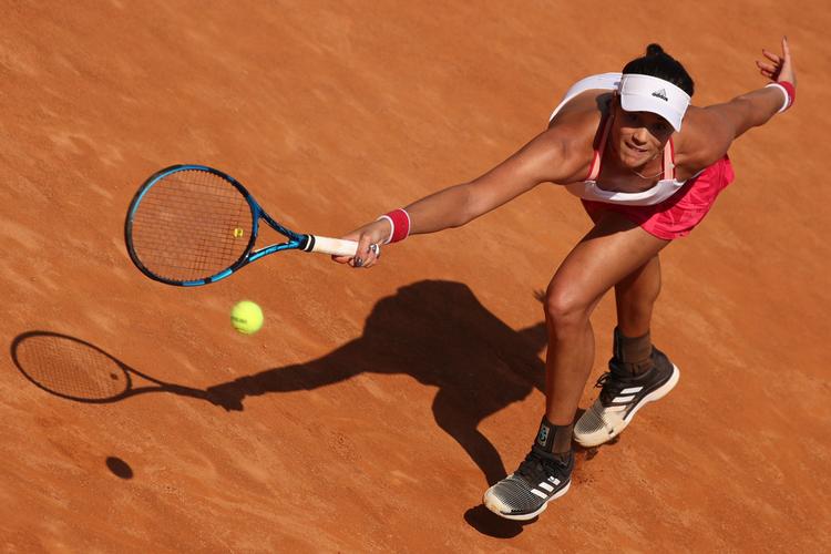 Spanske Garbiñe Muguruza måtte torsdag slås hårdt, men hun vandt i Rom over det amerikanske stjerneskud Cori Gauff. Foto: Clive Brunskill/Ritzau Scanpix