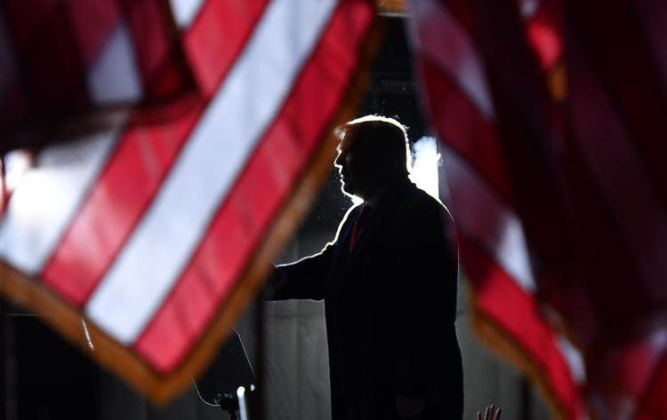 En ny måling fra Pew Research Center viser, at tilliden til Trumps håndtering af internationale spørgsmål blandt nogle af USA's tætteste partnere og allierede er på sit laveste, siden han tiltrådte. (Photo by MANDEL NGAN / AFP)   Foto: Mandel Ngan/Ritzau Scanpix