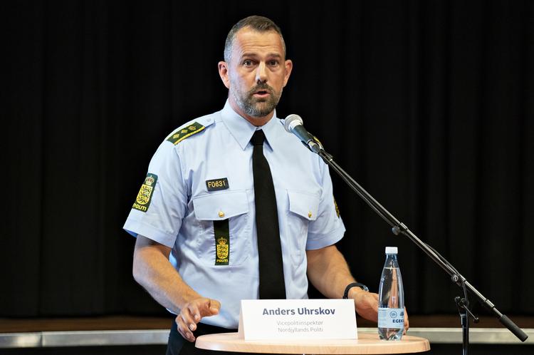 Nordjylland har også været ramt af markant stigning i coronasmitte. Det lokale politi holdt i går pressemøde om situationen.  Foto: Henning Bagger/Ritzau Scanpix