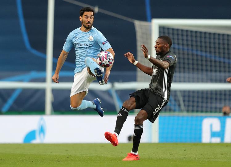 Ilkay Gündogan var senest i aktion for City, da klubben tabte i Champions League til Lyon.  Foto: Pool/Ritzau Scanpix