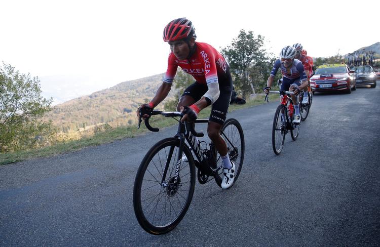 Efter Tour de France er stjernen Nairo Quintana blevet knyttet til en politiaktion, hvor betjente fandt doping på Arkéa-Samsic-holdets hotel.  Foto: Stephane Mahe/Ritzau Scanpix