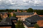 Herlufsholm Kostskole ved Næstved har sendt alle elever og ansatte hjem, efter én elev er konstateret smittet med coronavirus.  Foto: Anders Rye Skjoldjensen/POLFOTO