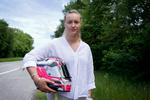 Racerkører Michelle Gatting er rigtig ked af nogle krænkende oplevelser, hun har haft under sit arbejde. Det var svært for hende at få det stoppet. Foto: Jens Dresling/Ritzau Scanpix