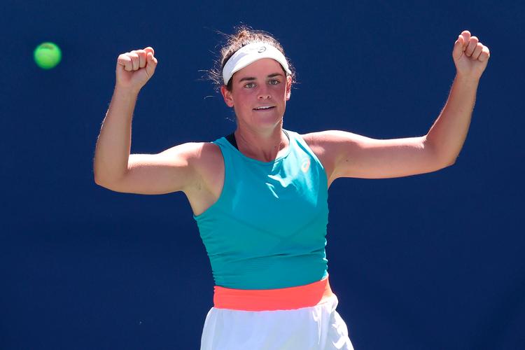 Efter at have vundet sin første WTA-titel i august fulgte Jennifer Brady tidligere i denne måned op med en semifinale i US Open, der var amerikanerens  13. grandslamturnering. Foto: Al Bello/Ritzau Scanpix