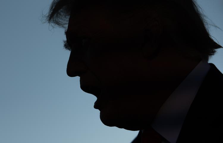 Under vælgermøde i svingstat sår Trump igen tvivl om valget. Demokraterne kan kun vinde i svingstaten Pennsylvania ved at snyde med stemmesedlerne, siger præsidenten. Foto: Saul Loeb/Ritzau Scanpix