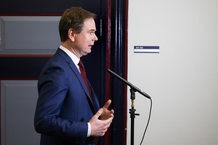 Finansminister Nicolai Wammen på et pressemøde i marts, hvor økonomien i forbindelse med corona-pandemien også blev vendt.  Foto: Finn Frandsen/POLFOTO