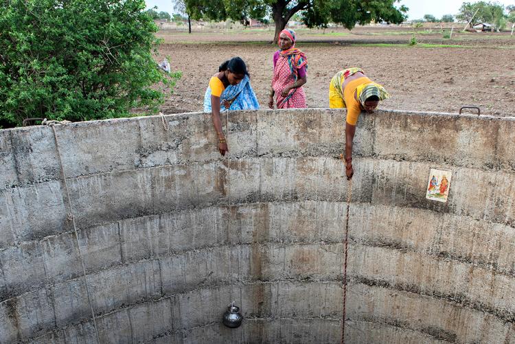 Flere steder i Indien er blevet ramt af tørke de seneste år. Grundvandsforskning og spildevandsrensning er blandt de områder, hvor Danmark gerne vil øge eksporten til Indien. Foto: Claus Blok Thomsen/Claus Blok Thomsen/ Politiken