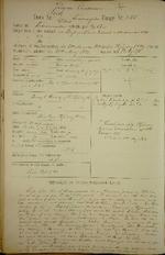 Grøfte-Jørgens indførelse i Horsens Statsfængsels stambog i 1889. Han havde fået 8 måneders forbedringshusstraf.  Foto: Arkivalieronline