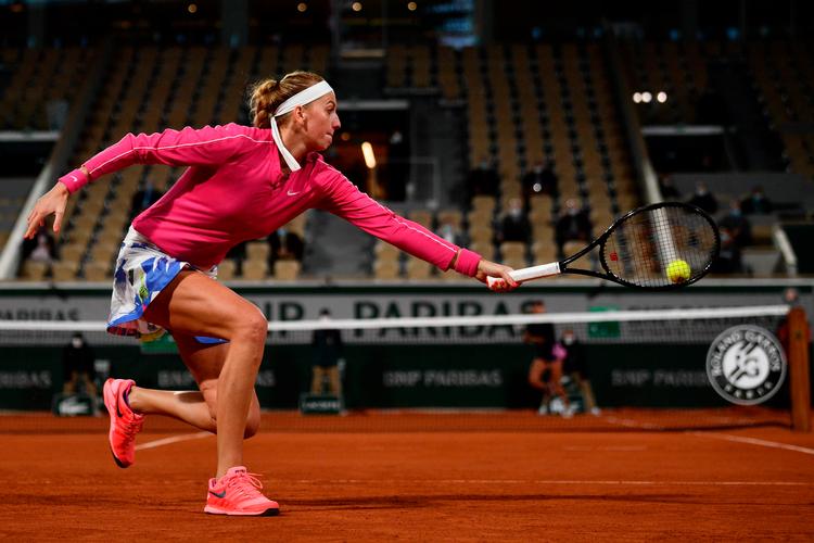 Petra Kvitova er for 10. gang videre til 2. runde i Paris, hvor hendes bedste resultat er en semifinaleplads i 2012.  Foto: Martin Bureau/Ritzau Scanpix