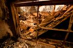   Resterne af skolen Foothills Elementary School står tilbage, efter en brand har saseret Napa Valley i Californien.  Foto: Samuel Corum/Ritzau Scanpix