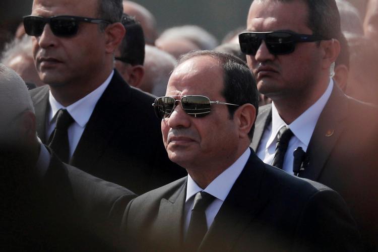 Gå af, Sisi, lød råbet ved en af de små og spredte protester i Egypten i de seneste dage. Foto: Amr Abdallah Dalsh/Ritzau Scanpix