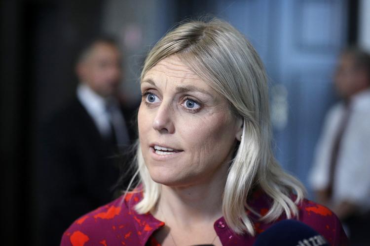 Forsvarsminister Trine Bramsen (S) i samråd i sidste uge om en af møgsagerne: skandalen i  Forsvarets Efterretningstjeneste.   Foto: Jens Dresling/POLFOTO
