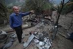  Nagorno-Karabakh - fremvisning af et hjem, der angiveligt er beskudt og ødelagt af aserbajdsjanske styrker i byen Hadrut.    Foto: Vahram Baghdasaryan/Ritzau Scanpix