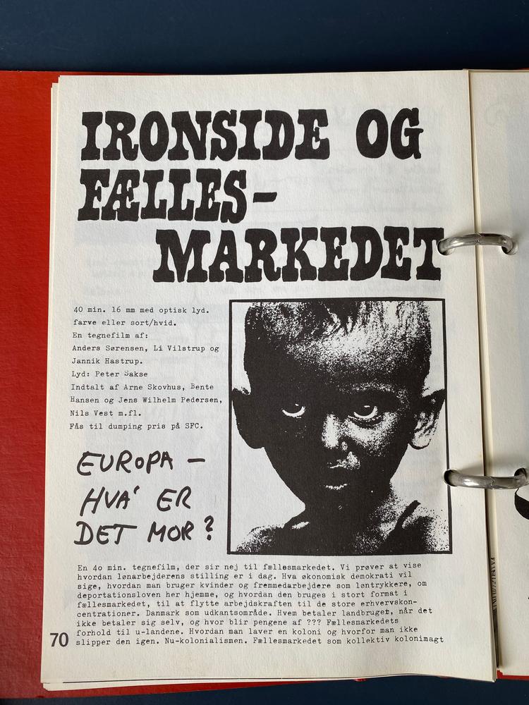 Fejring. Filmværkstederne fylder 50 år. Cinemateket viser i den forbindelse en lang række film. Den første er 'Ironside' af Jannik Hastrup Framegrab fra filmen
