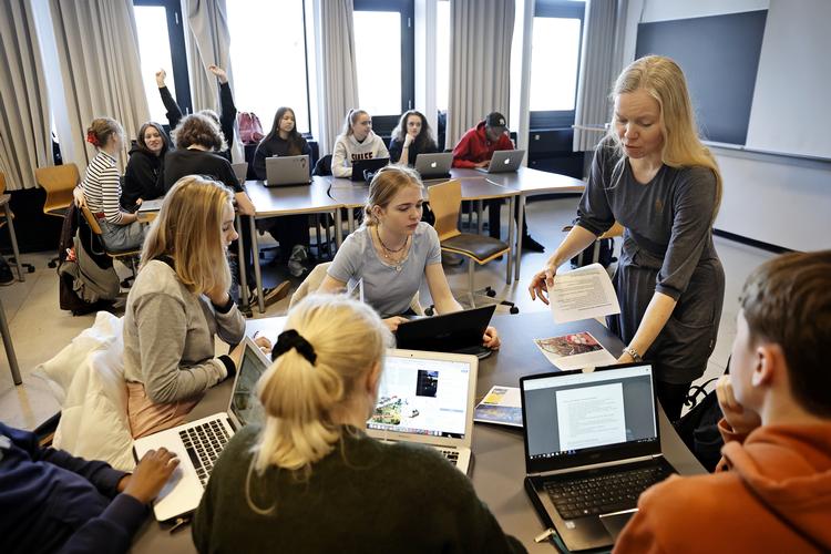     Nørre Gymnasium i Brønshøj er et af de 15 gymnasier, der har været med i et forsøg om karakterfritagelse i 1.g.  (arkivfoto) Foto: Jens Dresling/POLFOTO