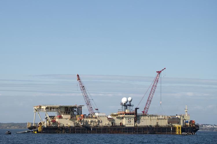 Danske myndigheder har givet grønt lys til at lade Nord Stream gå i drift over dansk havbund. Foto: Peter Hove Olesen/POLFOTO