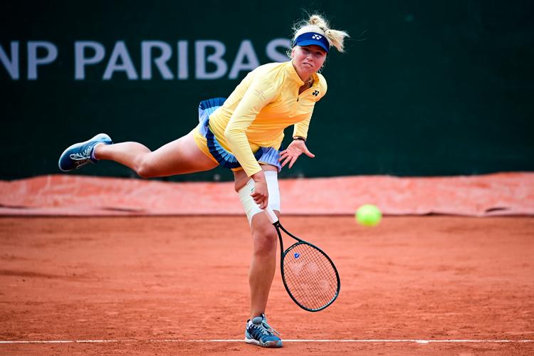  Clara Tauson fik vist sig frem i Paris med sit offensive og kompromisløse spil.   Foto: Martin Bureau/Ritzau Scanpix