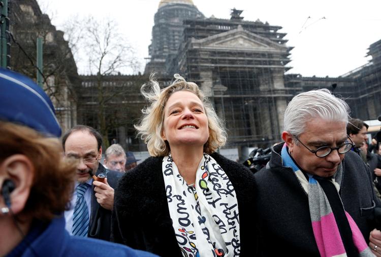 Den 52-årige kunstner Delphine Boël er ny prinsesse af Belgien. Foto: Francois Lenoir/Ritzau Scanpix