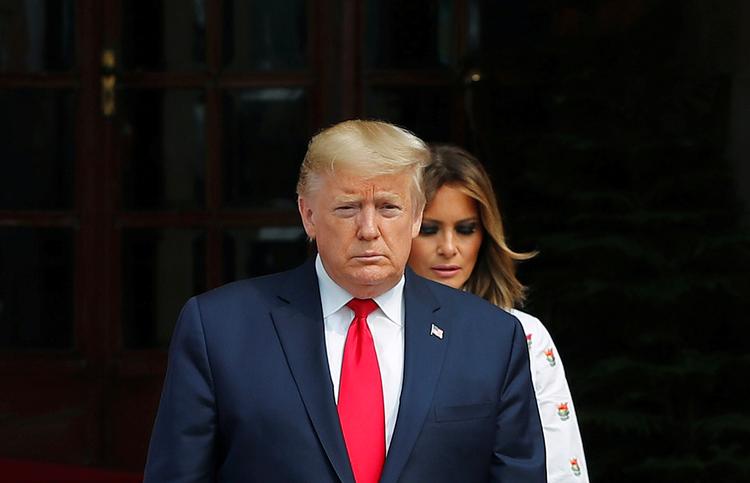 Donald Trump og Melania Trump isolerer sig efter positiv test. Foto: Adnan Abidi/Ritzau Scanpix