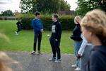 Køge Kommune ligger en smule over landsgennemsnittet med 6,1 procent fravær. På Ellemarkskolen i Køge har 18,6 procent af eleverne over en måneds fravær på et skoleår. Her er det 9.b
 Foto: Annika Byrde/POLFOTO
