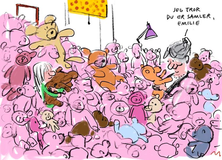 Når man taler med børn, er det vigtigt at have et fælles tredje, og her kan en samling være virkelig god, forklarer sundhedsplejersken Helen Lyng Hansen.  Foto: Mette Dreyer/POLITIKEN