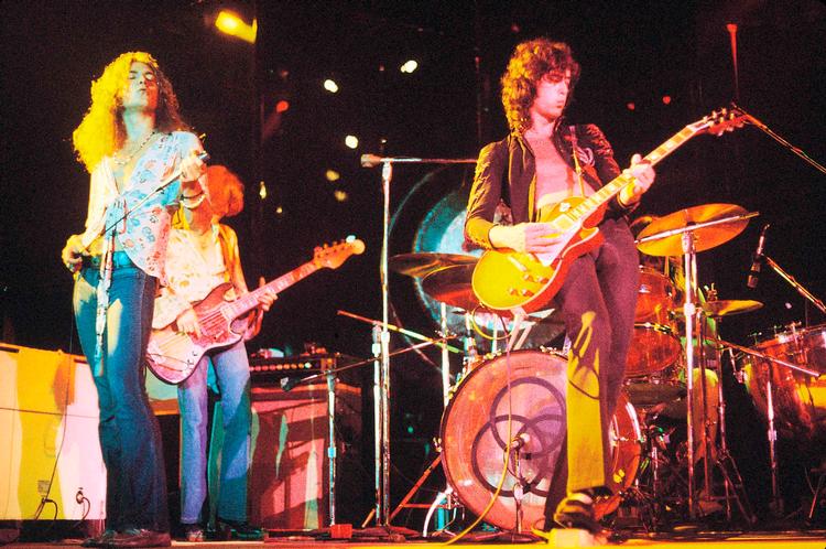 Led Zeppelin blev dannet i 1968 og udgav otte album frem til bandets opløsning  i 1980. Foto: Ho/Ritzau Scanpix