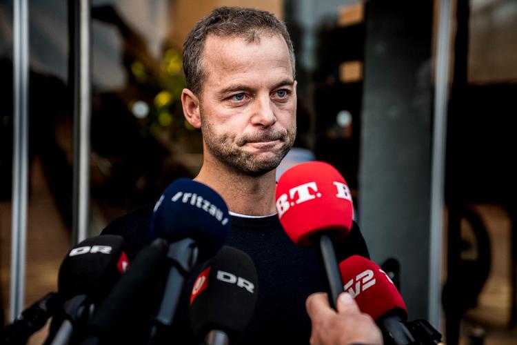 Morten Østergaard, da han meddelte, at han går af som politisk leder for De Radikale. Foto: Martin Sylvest/Ritzau Scanpix