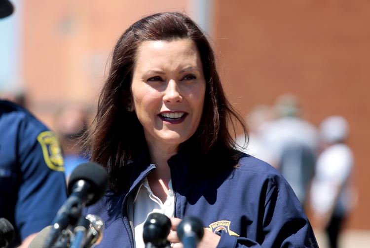 Seks mænd beskyldes for sammensværgelse, som omfattede kidnapning af Michigans guvernør, Gretchen Whitmer. Foto: Rebecca Cook/Ritzau Scanpix