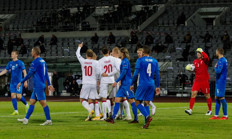 Hjulmands landshold leverede varen i den hidtil vigtigste kamp i Nations League. Foto: Rosa Bragadottir/Ritzau Scanpix
