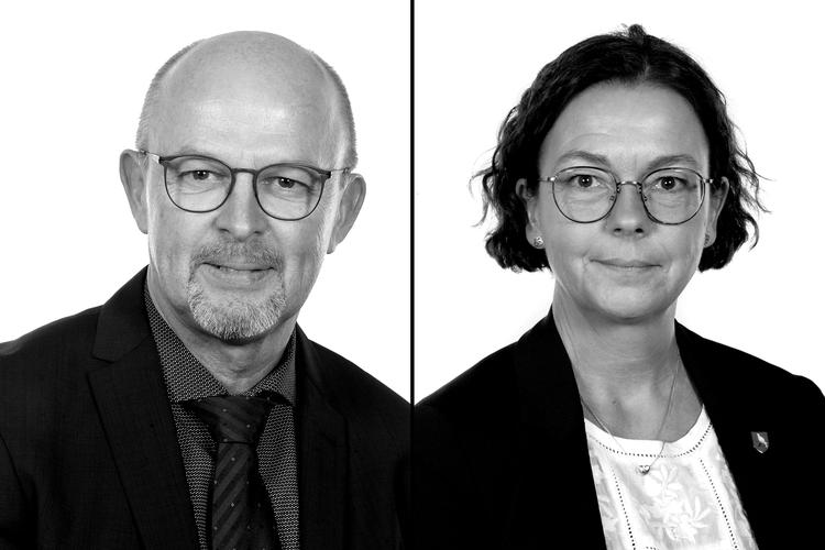 Viceborgmester i Morsø Kommune Viggo Vangsgaard (F) og byrådspolitiker Pia Storm (S). Foto: PR-foto